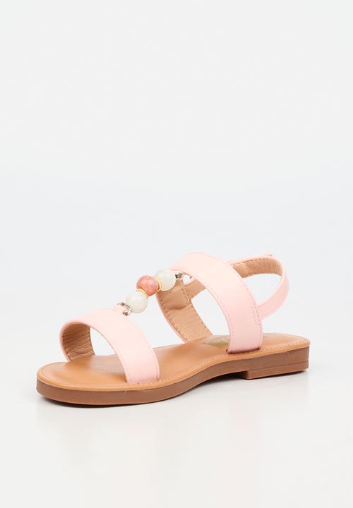 Little Miss Black - Heavenly 2 Beaded Sandal - Pink