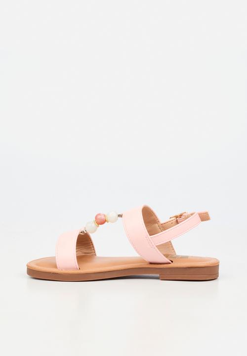 Little Miss Black - Heavenly 2 Beaded Sandal - Pink