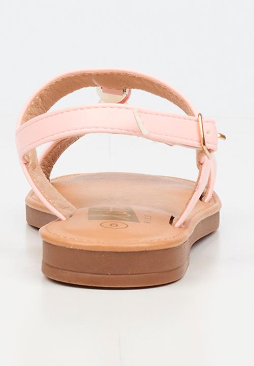 Little Miss Black - Heavenly 2 Beaded Sandal - Pink