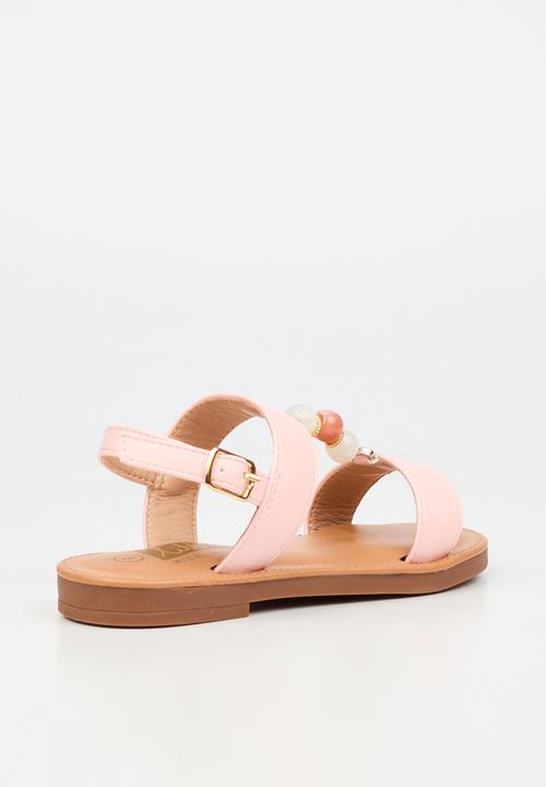 Little Miss Black - Heavenly 2 Beaded Sandal - Pink
