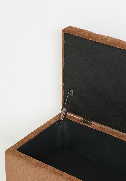 Sixth Floor - Benji Storage Ottoman - Ochre