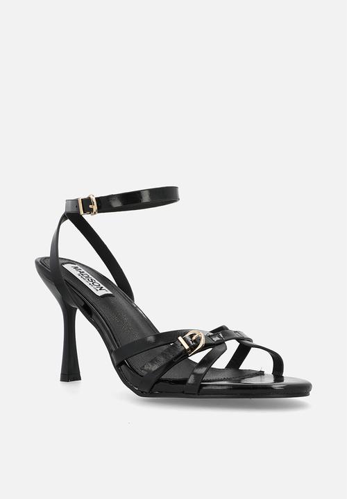 Madison® - Faith open toe ankle strap - black
