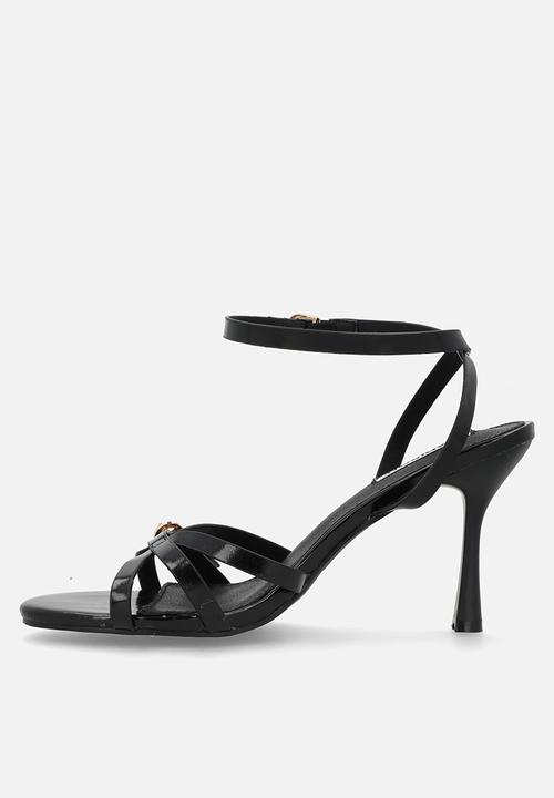 Madison® - Faith open toe ankle strap - black