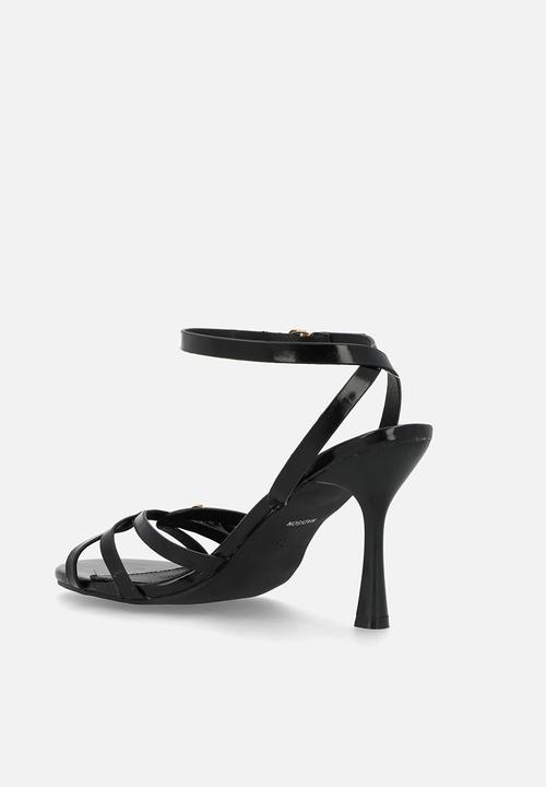 Madison® - Faith open toe ankle strap - black