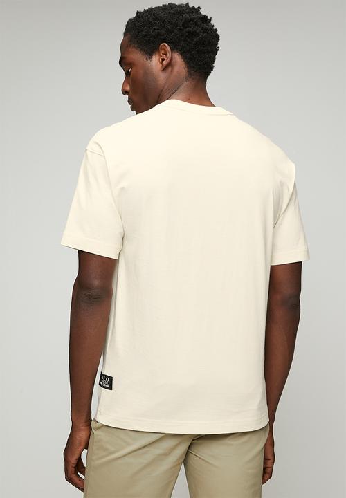 POLO - Mens pjc sketch logo graphic tee - white