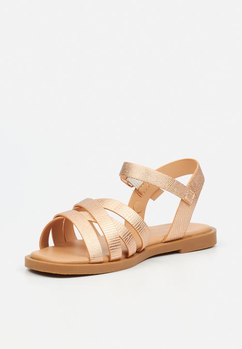 Flutterby - Lillie 1 girls sandal - rosegold