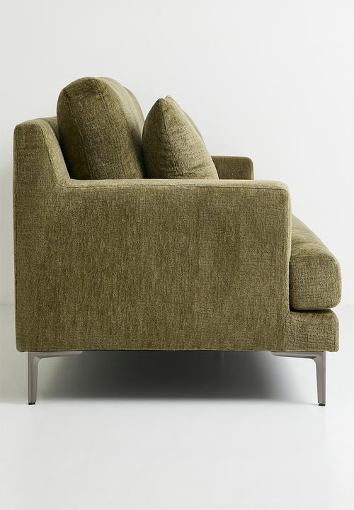 Sixth Floor - Aurora 3 Seater Sofa - Olive