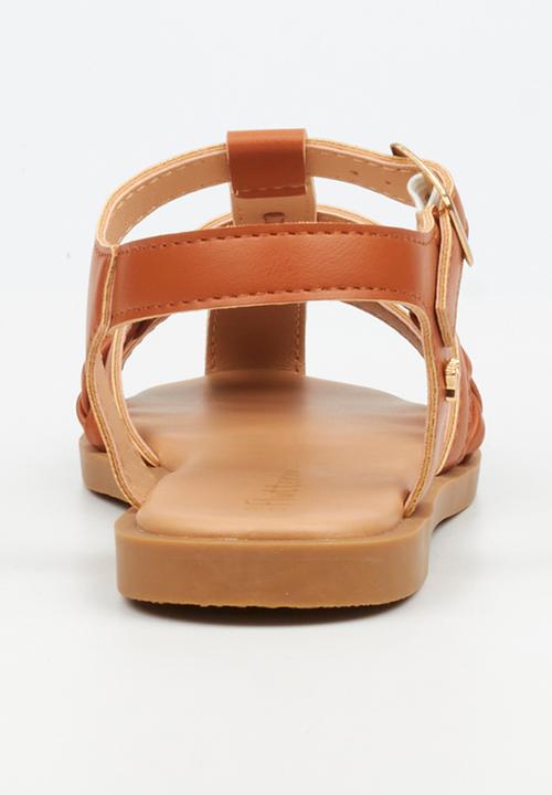 Flutterby - Lillie 3 girls sandal - tan