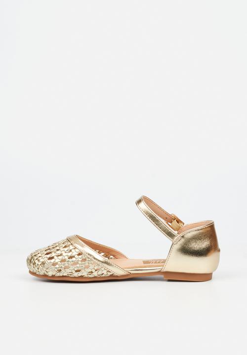 Little Miss Black - Lovely 2 Macrame Pump - Champagne