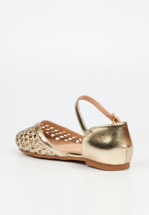 Little Miss Black - Lovely 2 Macrame Pump - Champagne
