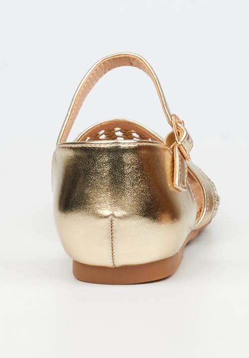 Little Miss Black - Lovely 2 Macrame Pump - Champagne