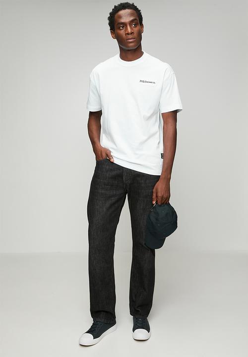 POLO - Mens pjc herringbone tape tee - white