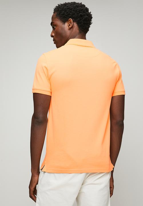 POLO - Mens essential pique ss golfer - orange
