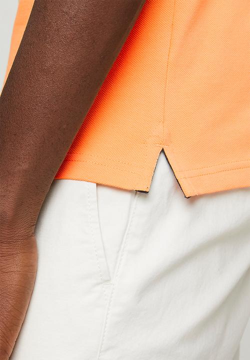 POLO - Mens essential pique ss golfer - orange