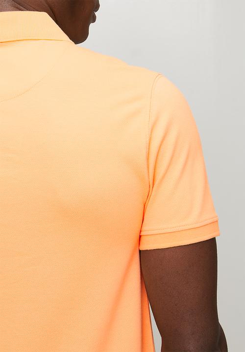 POLO - Mens essential pique ss golfer - orange