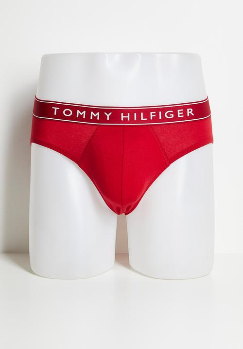 Tommy Hilfiger - 3P BRIEF DTM - Th Wht/ Med Red/ Dsrt Sky