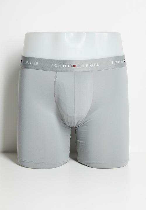 Tommy Hilfiger - 3P LONG BOXER BRIEF, 0UK-Ant Slv/Jwl Blu/Ptch Blu