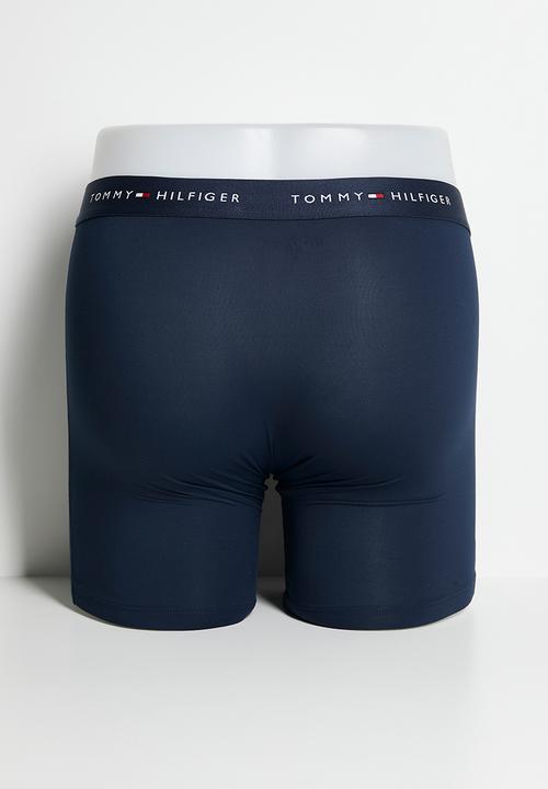 Tommy Hilfiger - 3P LONG BOXER BRIEF, 0UK-Ant Slv/Jwl Blu/Ptch Blu