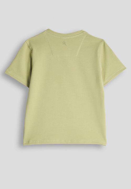 SOVIET - Boys S/Slv V-Neck Tee - Lt Sage
