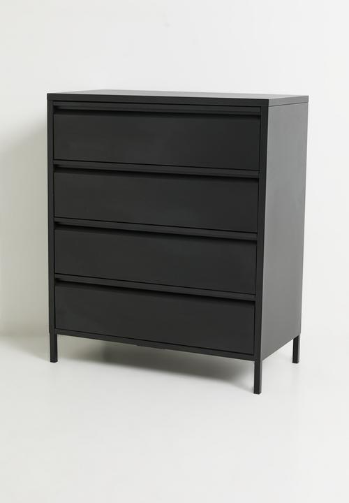 Sixth Floor - Mia 4 Chest Drawer - Black