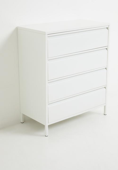 Sixth Floor - Mia 4 Chest Drawer - White