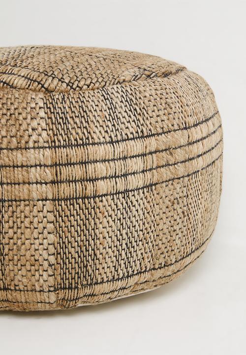 Sixth Floor - Nala Jute Ottoman - Natural