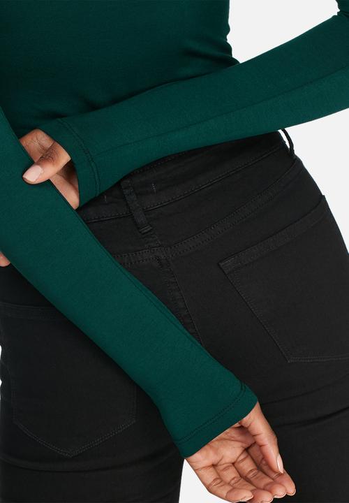 dailyfriday - Keyhole turtle neck bodysuit
