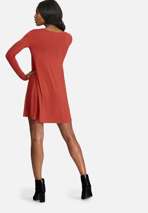 dailyfriday - Round neck swing dress