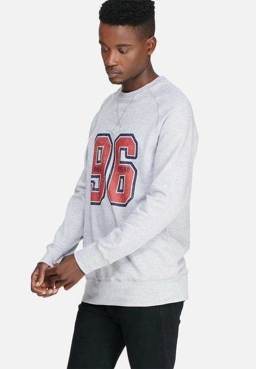 basicthread - Graphic pullover crew sweat