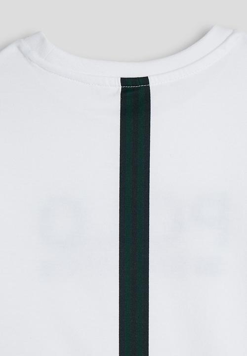 POLO - Boys Bongani Sport Printed Ss Tee - White