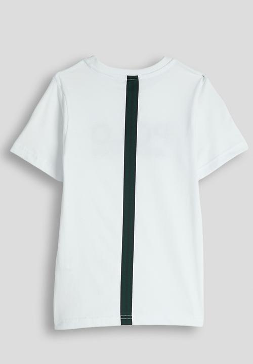 POLO - Boys Bongani Sport Printed Ss Tee - White