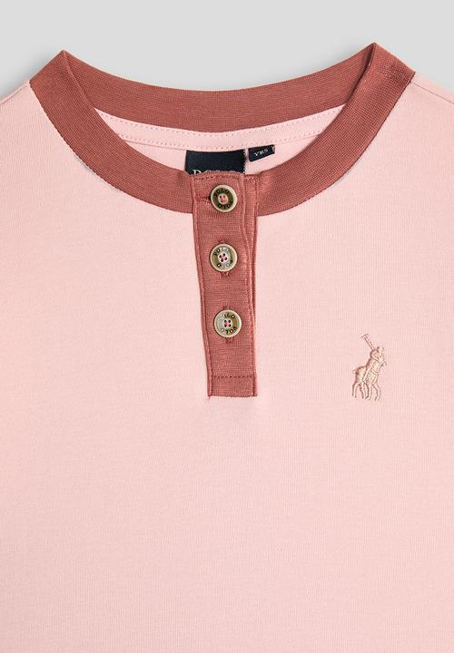 POLO - Girls Danica Flared Ms Dress - Pink