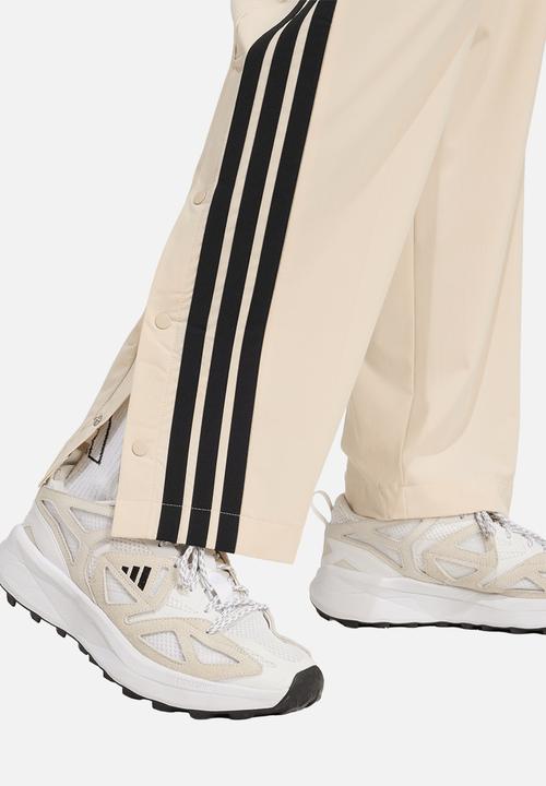 adidas Performance -  3-Stripes Woven Snap Trackpants - Cream