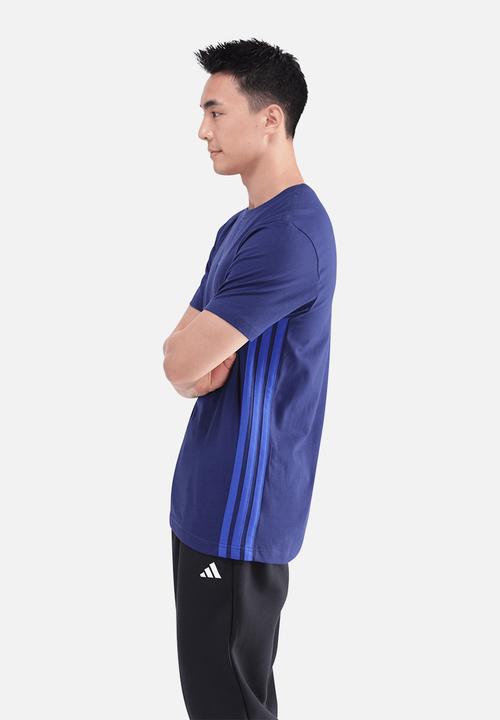 adidas Performance - 3-Stripe SJ Tee  - dark blue/team royal blue