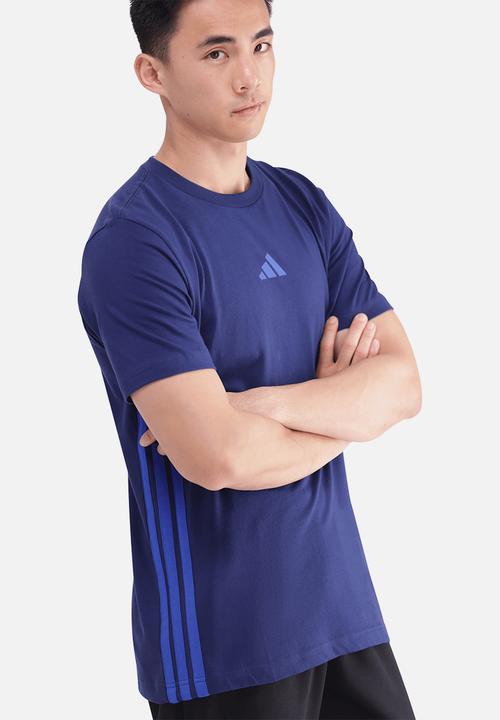 adidas Performance - 3-Stripe SJ Tee  - dark blue/team royal blue