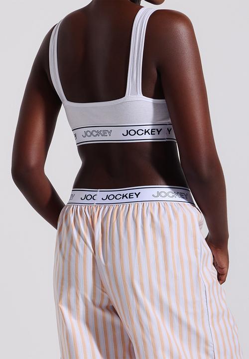 Jockey - Monochrome crop top - white