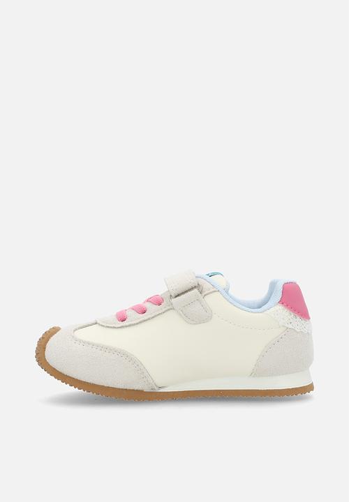 Pop Candy - Casual sneakers with embroidered bow feature - white/blue