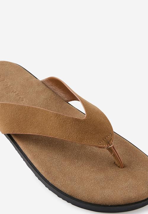 Cotton On - ELEVATED FLIP FLOP - TAN