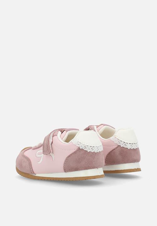 Pop Candy - Casual sneakers with embroidered bow feature - pink multi