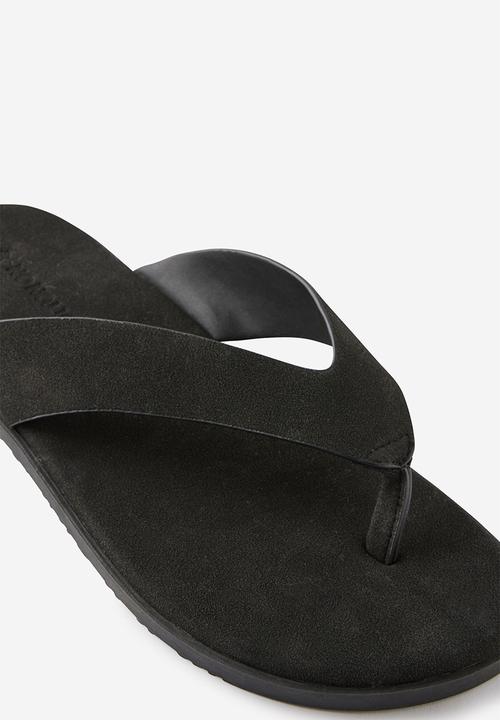 Cotton On - ELEVATED FLIP FLOP - BLACK