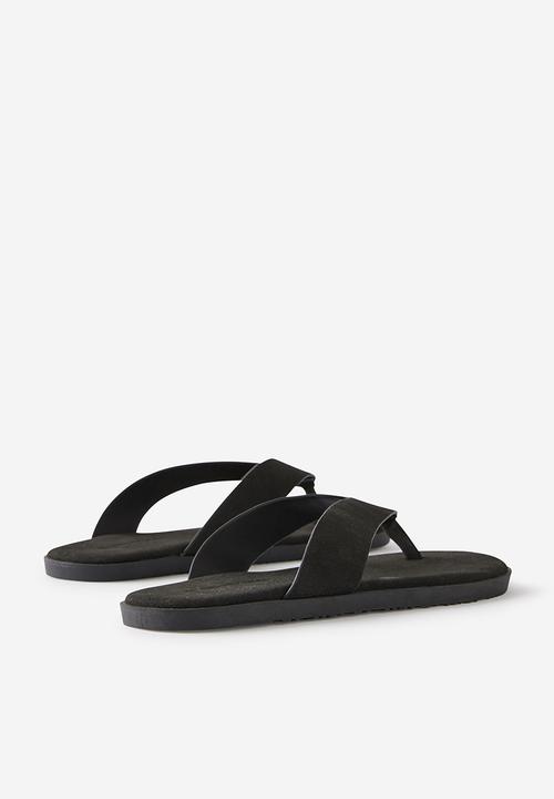Cotton On - ELEVATED FLIP FLOP - BLACK