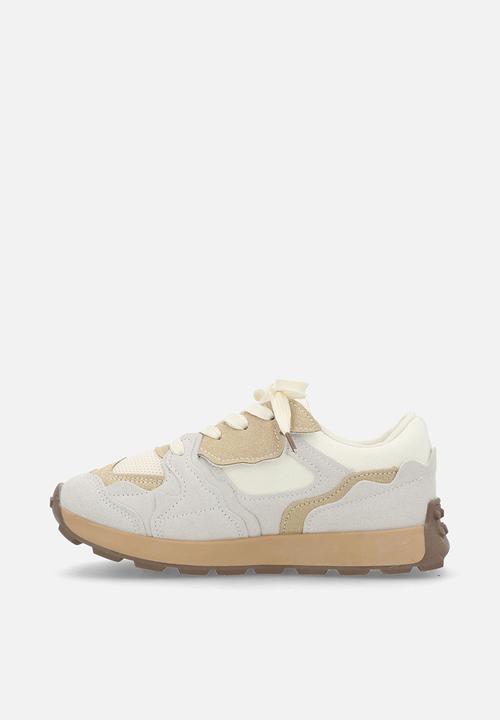 Pop Candy - Casual lace-up sneakers - beige/white