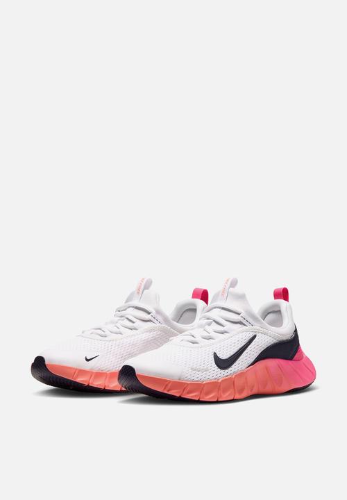 Nike - Nike free ride grade school - white/gridiron/hyper pink/atomic pink