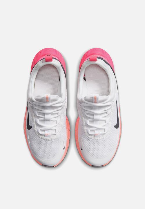 Nike - Nike free ride grade school - white/gridiron/hyper pink/atomic pink