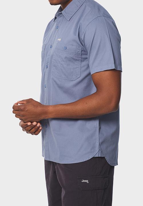JEEP - Workshirt Short Sleeve- Blue