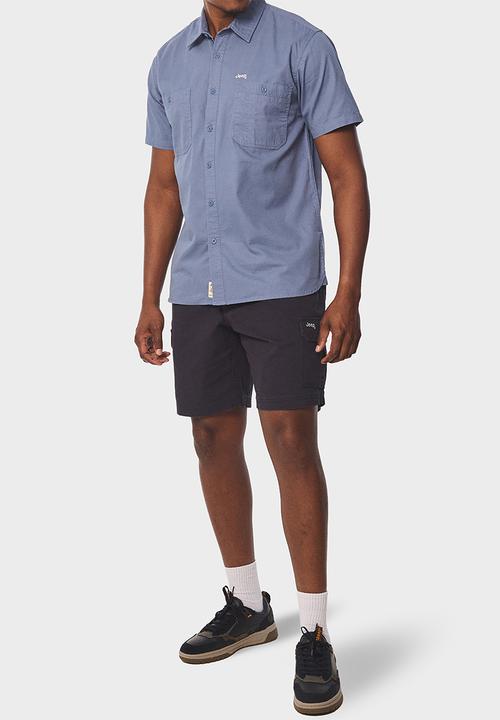 JEEP - Workshirt Short Sleeve- Blue