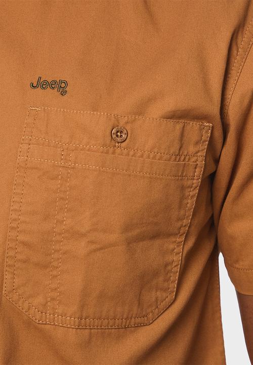 JEEP - Workshirt Short Sleeve- Brown