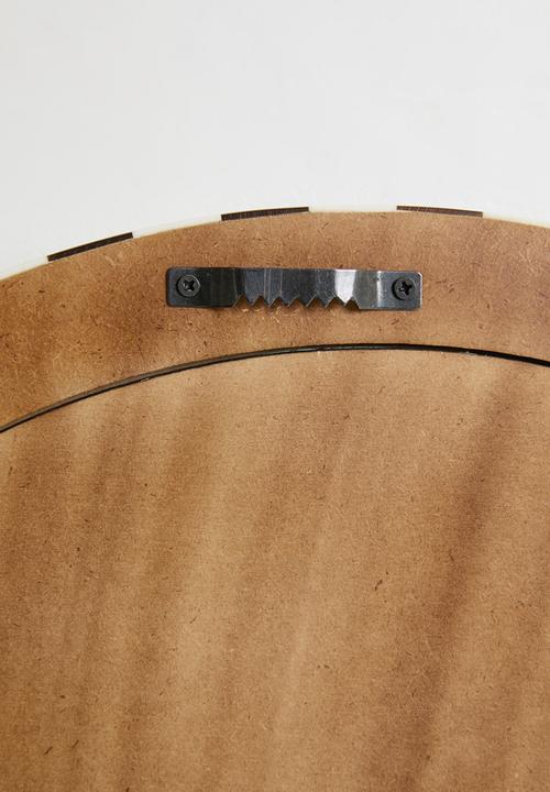 Sixth Floor - Resin Inlay Checker Mirror - tortoise & natural