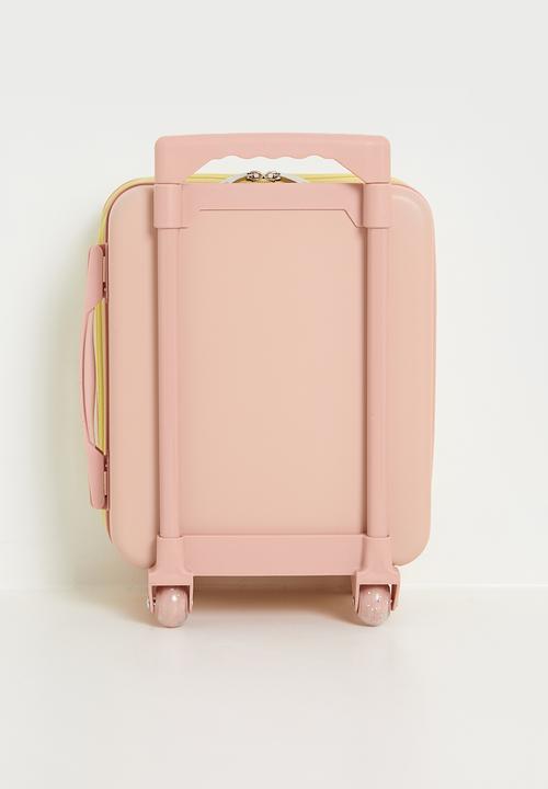 Pop Candy - Mini ribbed trolley bag - powder yellow/pink