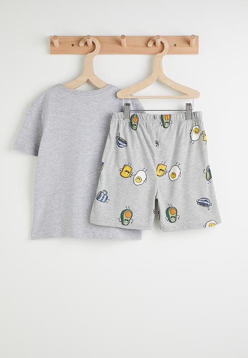 Pop Candy - Printed pj set - grey